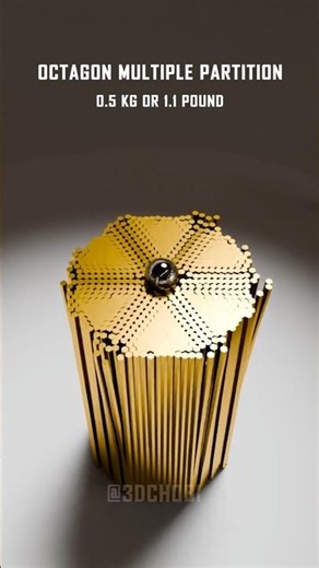 Watch Golden Octagon Structure Satisfying Demolition to 18081 Hexagonal Prism #satisfying #animation