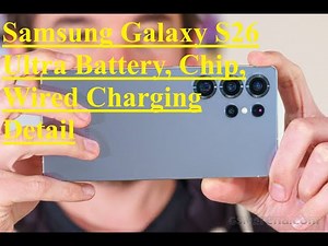 Samsung Galaxy S26 Ultra Battery, Chip, Wired Charging Detail