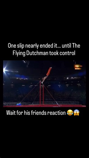 SportBurst360 on Instagram: "At this level, there is no margin for error.The swing is fast. The body is fully extended. The forces pulling through the shoulders are brutal. And then — the grip gives way just enough to turn perfection into chaos. In that instant, everything is on the line. What makes this moment special isn’t just that he stayed on the high bar,it’s how he did it. With no time to think, his body recalculated mid-air. Core tight, shoulders engaged, wrists re-adjusted, momentum red