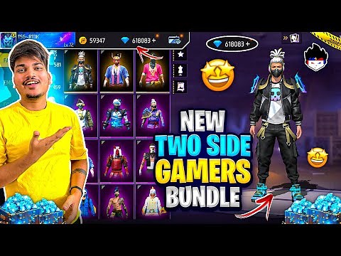 Free Fire We Got New Exclusive Twosidegamers Bundle😍❤️In 0 Diamonds💎Our 5G experience - Free Fire