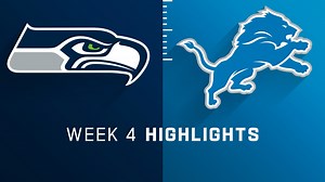 Seahawks vs. Lions highlights | Week 4