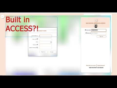I Built a Modern Login System in Microsoft Access (Looks Like a Web App)