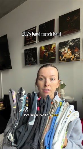 Dylan Marino | Heart is full, wallet is empty 🤷‍♀️ so many good shows this year called for one final merch haul (inspired by my friend @_juliabog !!!) and... | Instagram