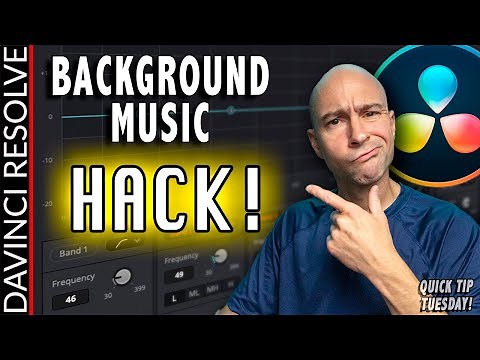 Audio HACK - EQ Background Music in DaVinci Resolve 17 | Quick Tip Tuesday!