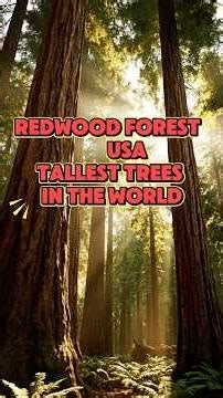 Redwood Forest USA 🌲 Home of the World’s Tallest Trees