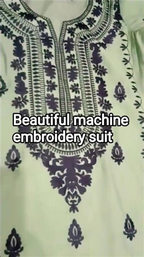 machine embroidery suit design👌👌💞💞@fashionqueenmks #shorts #shortvideo #shortsvideo