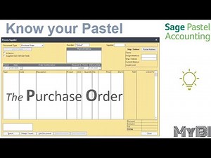 How to use the purchase order in Pastel Partner and Sage 50Cloud