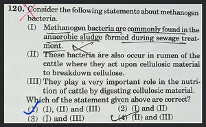 Consider the following statements about methanogen bacteria. (I... | Filo