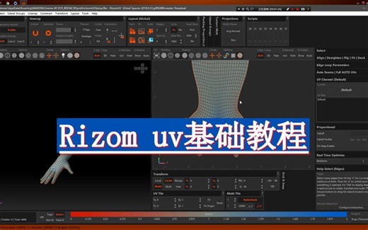 Rizom uv使用教程-基础操作篇