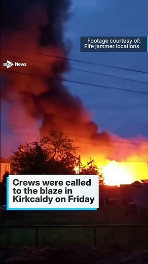 Blaze tears through caravan and a number of sheds during early hours