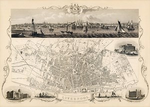 Liverpool Map 1851, Vintage Map of Liverpool, England in High Resolution Prints up to 36 X 24" (91 X 61cm) Liverpool Map Poster FC Liverpool - Etsy