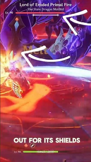 How to defeat lord of eroded primal fire under 60 seconds #genshinimpact #fyp #mavuika #arlecchino