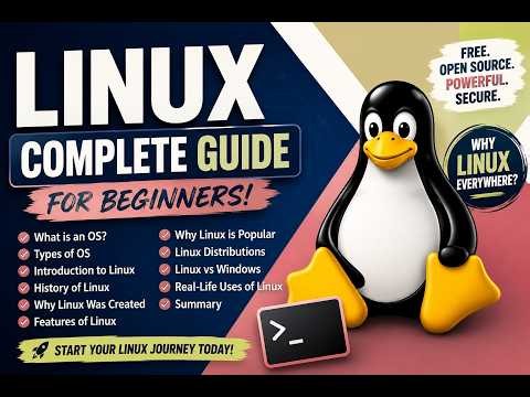 Linux Complete Introduction for Beginners | What is Linux? History, Features, Distributions & Uses