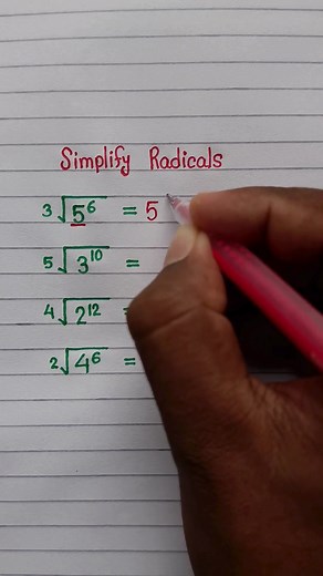 Simplify radicals….#math #mathematics #studytips #solve #fyp