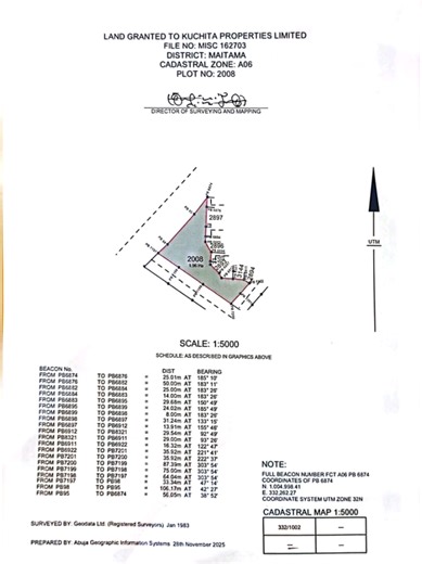 Land for sale!! Location:Maitama Main Land size: 1.9Ha Purpose: Mixed Use Comprehensive development Title: RofO&CofO Price: 12B Net Broker's Fee: 5% Non-negotiable 💯 Deliverable Note: Only Serious Buyer No Spectators, No Representative. Time Wasters, Avoid this Brief! #viraltiktok #viral #fyp #trend #property