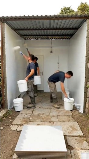 Remodelación de una entrada de una casa. #futbol #construction #netflix #backyard #microescena #pool