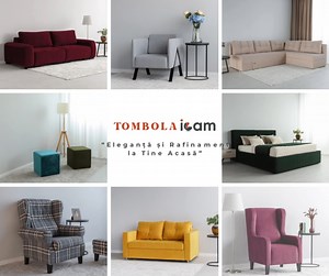 Fabrica de mobilă ICAM dă start tombolei „Eleganță și Rafinament la Tine Acasă”! Tombola se desfășoară în perioada 1 februarie - 27 septembrie 2025. 14 premii: un pat, doua canapele, un colțar, patru fotolii, șase pufuri Fă o achiziție din produsele ICAM in valoare de minimum 2050 lei, Completează biletul cu informațiile tale, și participă la extragerea care va avea loc 27 septembrie 2025 Chișinău, Tighina 65, ICAM HOME. Nu rata ocazia de a aduce eleganța și rafinamentul în casa ta! 🪑🛏🤩🪑🛏🤩
