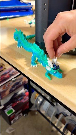 It’s Finally Finished! This Amazing Flexi 3D Printed Dragon from STLFlix Printed on my New AD5X!