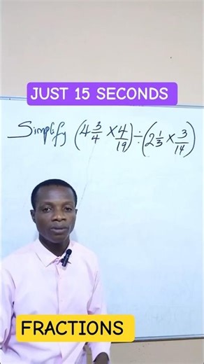 FRACTIONS MADE EASY | 10-SECOND METHOD #maths #exam #fractiotionu