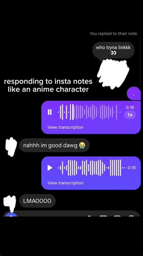 responding as an anime character