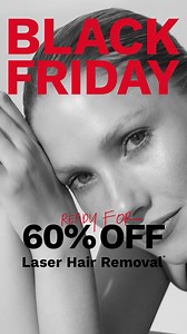 Are you ready? Our BLACK FRIDAY Sale is here! Shop 60% Off Laser Hair Removal* at Laser Clinics Australia in our biggest sale of the year. The savings don't get bigger than this! Top up on your laser favourites with these unbeatable prices: ⚫Female Brazilian & Underarms Now $32.80 ⚫1/2 Legs Now $72 ⚫Female Full Legs, Brazilian & Underarms Now $96 ⚫& More! Shop our BLACK FRIDAY Sale now and get ready for silky smooth skin all year round. This is it. You don't want to miss this. Offer ends 2 Decem