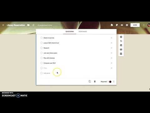 Library Reservation system - Google Form with Google Calendar