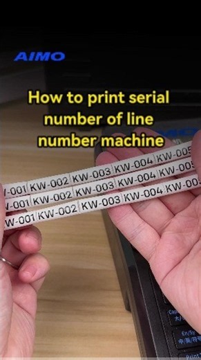 How to Print Serial Numbers & Repeat Labels on AIMO M550 Line Number Machine | Easy Tutorial