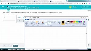 Writing an equation to represent a proportional relationship