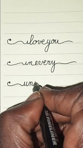 Romantic Calligraphy Tutorial: ‘I Love You in Every Universe’ for Love Letters