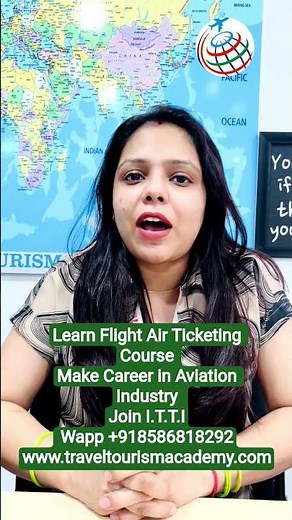 Flight Air Ticketing Course | Career option in travel tourism| Air ticketing course#shorts #job