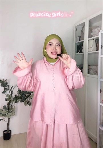 Sweet and Airy Cloud Button Set for Plus Size Fashion