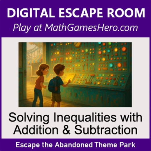 Solving Inequalities with Addition & Subtraction | Digital Math Escape Room Game