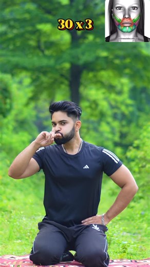 𝐑𝐢𝐭𝐢𝐤 𝐇𝐚𝐫𝐛𝐨𝐥𝐚 𝐅𝐢𝐭𝐧𝐞𝐬𝐬 🇮🇳 on Instagram: "3 face exercise‼️ #faceexercises #jawline #workout"