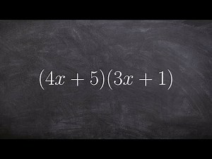Multiplying Two Binomials Together Using the Box Method - Math Tutorial