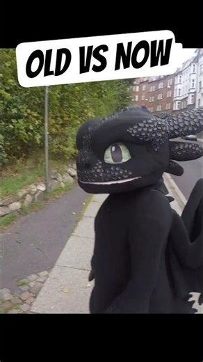 Old Toothless vs Now #fursuitmaker #cosplay