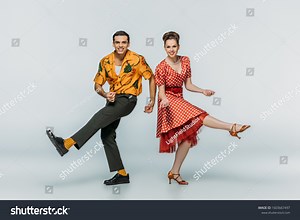 Stylish Dancers Looking Camera While Dancing Stock Photo 1603667497 | Shutterstock