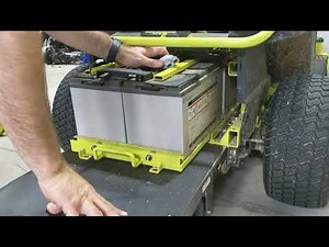 RY48ZTR100 Ryobi Zero Turn Mower Battery Removal