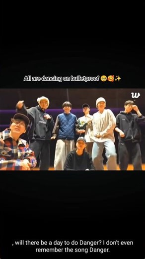 all are dancing on bulletproof so happy to see 🥹🥰✨