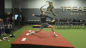 Delaying the front side (97 mph mechanics)⁠ ⁠ If you're struggling with early torso rotation, the fix tends not to come from trying to hold the glove arm or torso closed, but by holding the PELVIS closed.💡⁠ ⁠ When the pelvis stays sideways, the trunk follows.⁠ ⁠ @karl_blum⁠ -⁠ Looking for guidance in your baseball career?⁠ -⁠ We’ve had over 150 draft picks and Free Agent signs, 750 College commitments, and over a dozen MLB Debuts since 2017. You provide the work ethic, we’ll construct the plan 