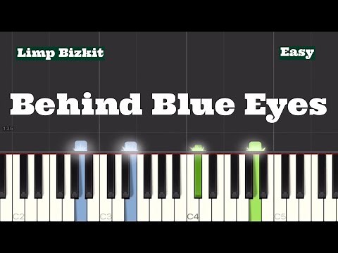 Limp Bizkit - Behind Blue Eyes Piano Tutorial | Slow Easy