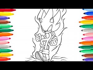 Sonic the Hedgehog Coloring Pages / Coloring book by Sonic / Drawing Sonic.