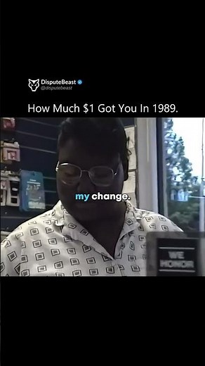 What a snack run looked like in 1989 with just one dollar.