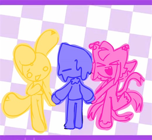 couldnt find motivation to make the bg 4 this one so creds to jazminawesome! CIRCUS TRIIOOOOO!! #dandysworld #animation #yatta #looey #blot