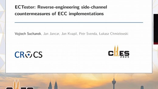 [CHES 2025] - session on Side-Channel Analysis II
