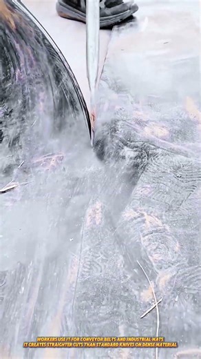 This Tool Cuts 5cm Thick Rubber Sheets With One Straight Push #tools #rubbercutting #industrialtools