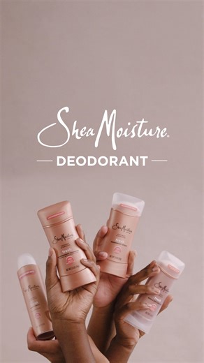 SheaMoisture deodorant. Non-stop, 72hr odor protection with Fair Trade Shea-Butter. Aluminum-free, parabens-free. We Got You. | SheaMoisture