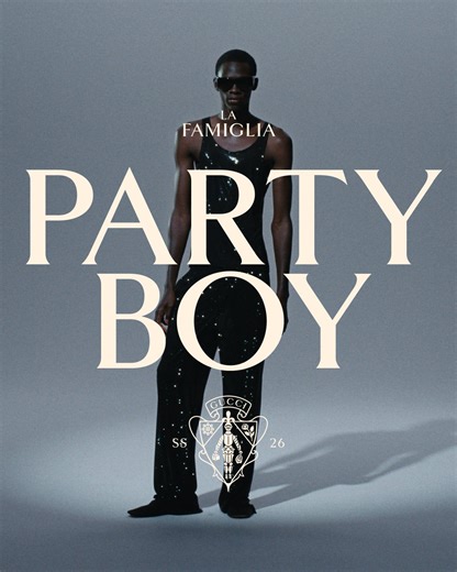 PARTYBOY Gucci “La Famiglia” is now available in stores and on.gucci.com/_LaFamigliaCollection | Gucci