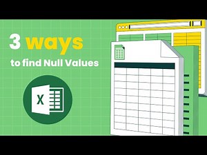 3 Ways to find Null Values in MS Excel | How to find Null Values in MS Excel |