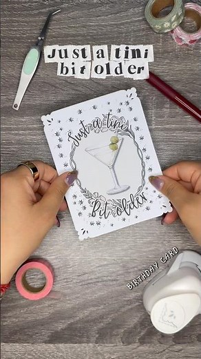 Just a tini bit older birthday card 🎂 #greetingcard #epson #diy