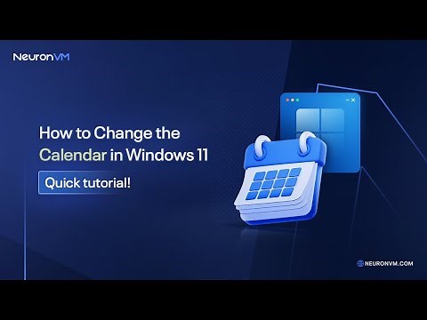 Change the Calendar in Windows 11​!